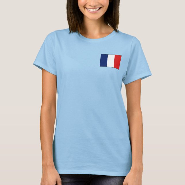 Guyane Flag and Map dk T-Shirt (Front)