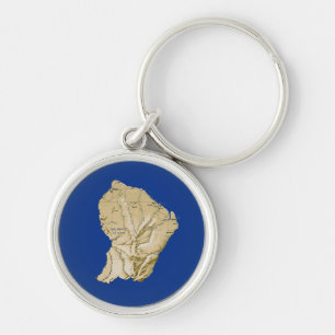 Guyane Map Keychain