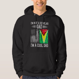 Guyanese American Flag Guyana Root Dad Hoodie