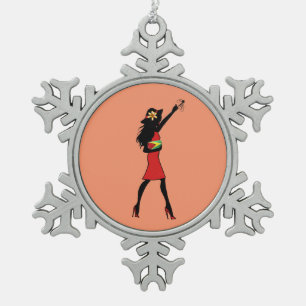Guyanese Girl Snowflake Ornament
