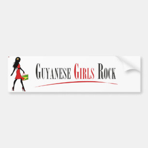 Guyanese Girls Rock Bumper Stickers