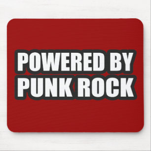 guys girls POWERED BY PUNK ROCK music Mouse Pad