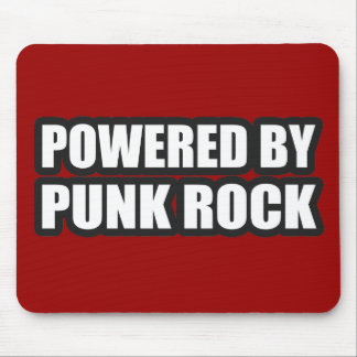 guys girls POWERED BY PUNK ROCK music Mouse Pad