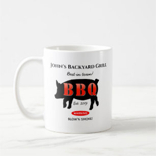 Guys Home Backyard Grilling Sauce Coffee Mug Cup