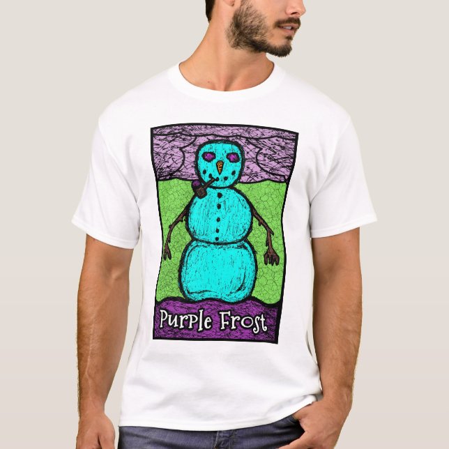 Guys Purple Frost SOS T Shirt (Front)