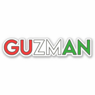 GUZMAN 01 — 6" STICKER