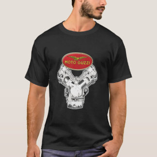Guzzi Logo and Engine T-Shirt