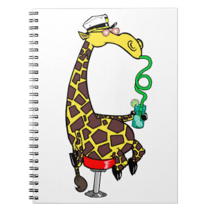 Guzzling Giraffe Notebook