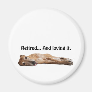 GVV Greyhound Retired and Loving It Magnet