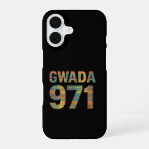 Gwada 971 Madras - Guadeloupean Pride iPhone 16 Case