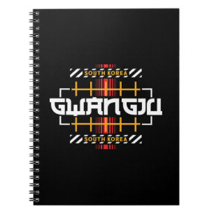 Gwangju South Korea Modern Urban Graphic Design Notebook