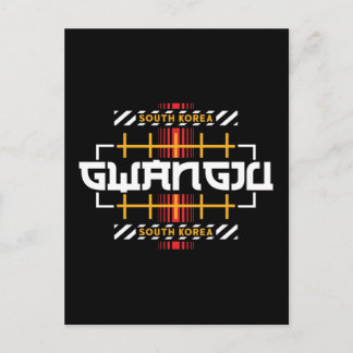 Gwangju South Korea Modern Urban Graphic Design Postcard