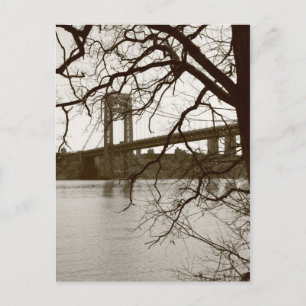 GWB In Distance Postcard