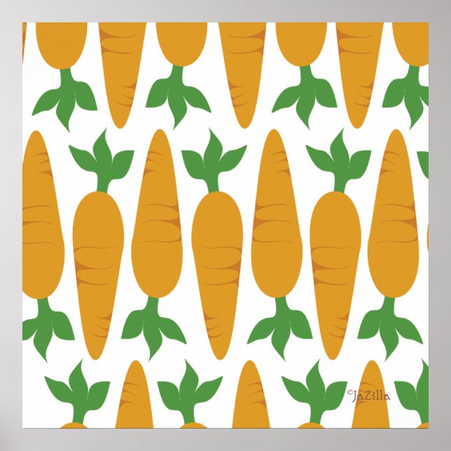 Gwennie The Bun: Field Of Carrots Poster (Front)