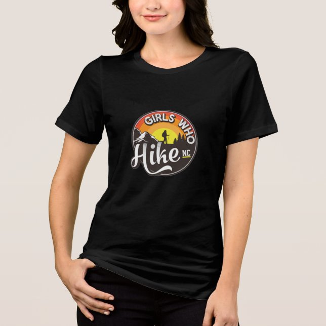 GWHNC short sleeve retro logo Tri-Blend Shirt (Front)