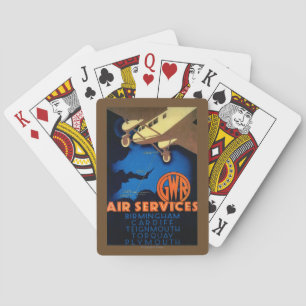 GWR Air Services Vintage PosterEurope Playing Cards