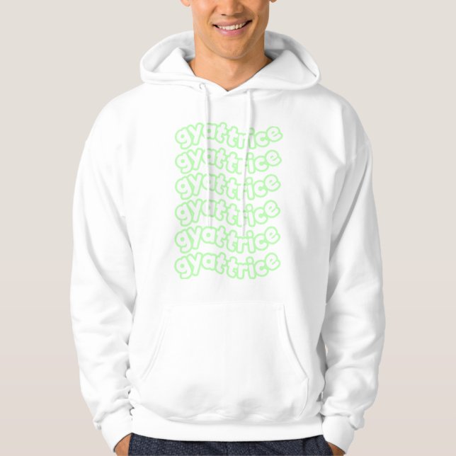 @gyattrice Logo Pastel Green Men’s Hoodie (Front)