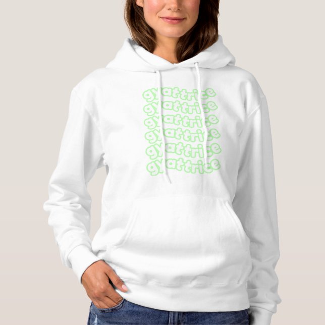 @gyattrice Logo Pastel Green Women’s Hoodie (Front)