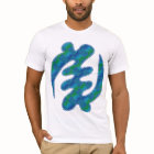 Gye Nyame Adinkra Blue Green Kente K16