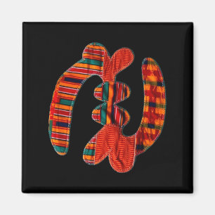 Gye Nyame - African Kente Cloth Symbol Ghana Magnet