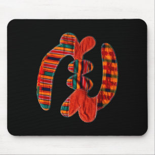 Gye Nyame - African Kente Cloth Symbol Ghana Mouse Pad