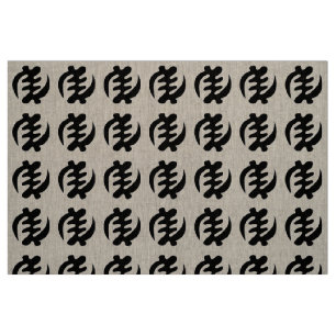 Gye Nyame God is Supreme Adinkra Symbol Fabric