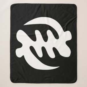 Gye Nyame God is Supreme Adinkra Symbol Sherpa Blanket