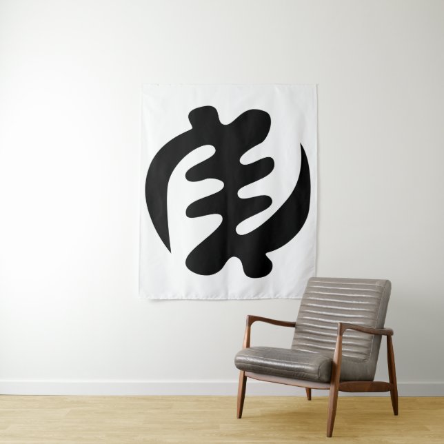 Gye Nyame | God is Supreme Adinkra Symbol Tapestry (In Situ)