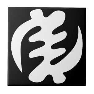 Gye Nyame   God is Supreme Adinkra Symbol Tile
