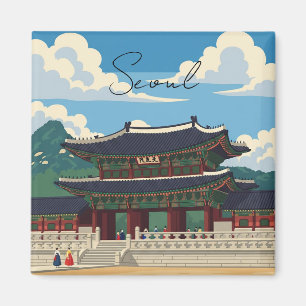 Gyeongbokgung in Seoul South Korea Magnet