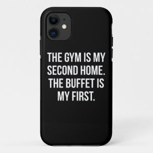 Gym and Buffet is My Home, Bulking - Funny Workout Case-Mate iPhone Case