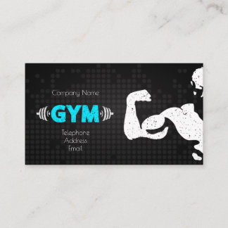 Gym and fitness design business card