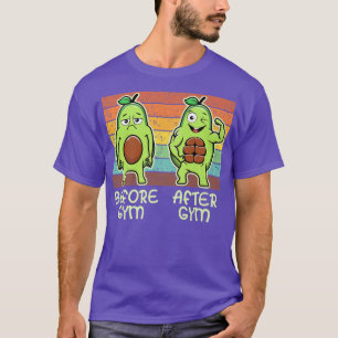 Gym Avocado, Mens Womens Weight Lifting, Funny Wor T-Shirt