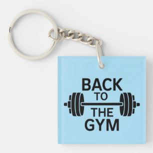 Gym Barbell Key Ring