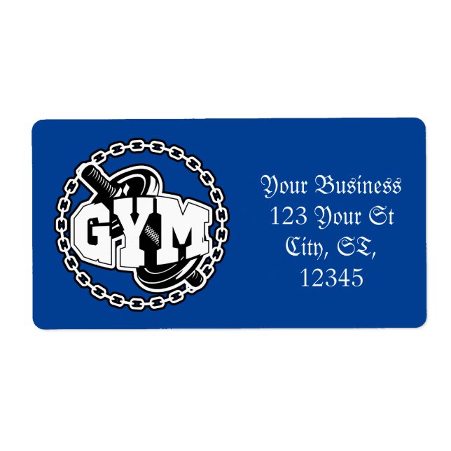 Gym Barbell Logo Thunder_Cove (Front)