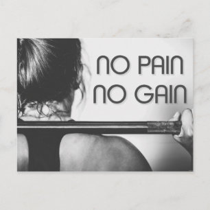 Gym Bodybuilding Fitness Motivational Postcard