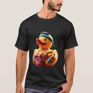 Gym Bro Rubber Duck Muscle Bodybuilder Fitness Gym T-Shirt