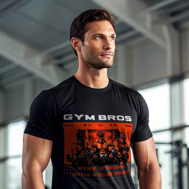 Gym Bros T-Shirt | Brotherhood Workout Motivation  (Creator Uploaded)