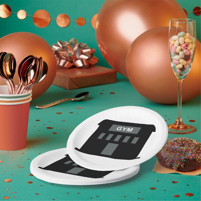 Gym Building Paper Plate (Creator Uploaded)