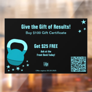 Gym Christmas Gift Results Certificate Promotion