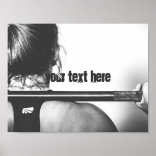 Gym customizable text motivational poster
