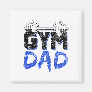Gym Dad Fitness Workout Weightlifting Training Fat Magnet
