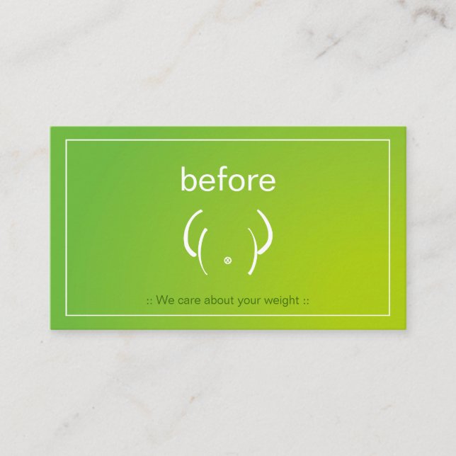 Gym Fitness Body Certified Personal Coach Trainer Business Card (Front)