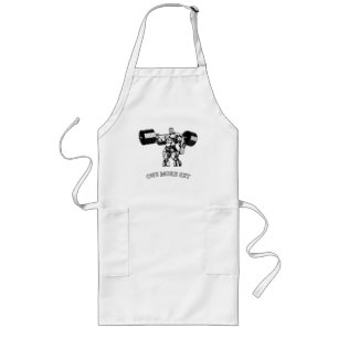 Gym & fitness bodybuilder long apron