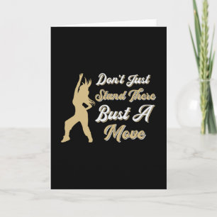 Gym Fitness Dancing Workout Dance Sport Gift Idea Card