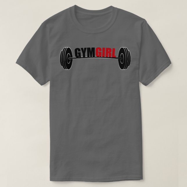Gym Fitness Girl Trainer Sport Training Workout T-Shirt (Design Front)