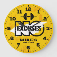 Gym Fitness Room Personalised Wall Clock