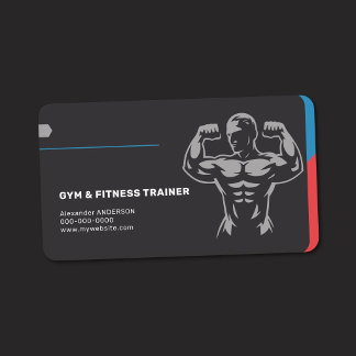 Gym & Fitness Trainer Business Card