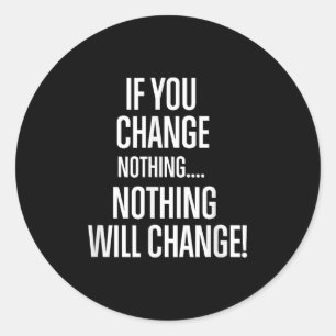 Gym + Fitness Workout Motivation S Classic Round Sticker