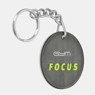 GYM FOCUS Modern Fitness Key Ring